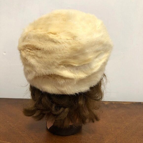 Vintage Mink Fur Round Hat Gimbels - Picture 2 of 4